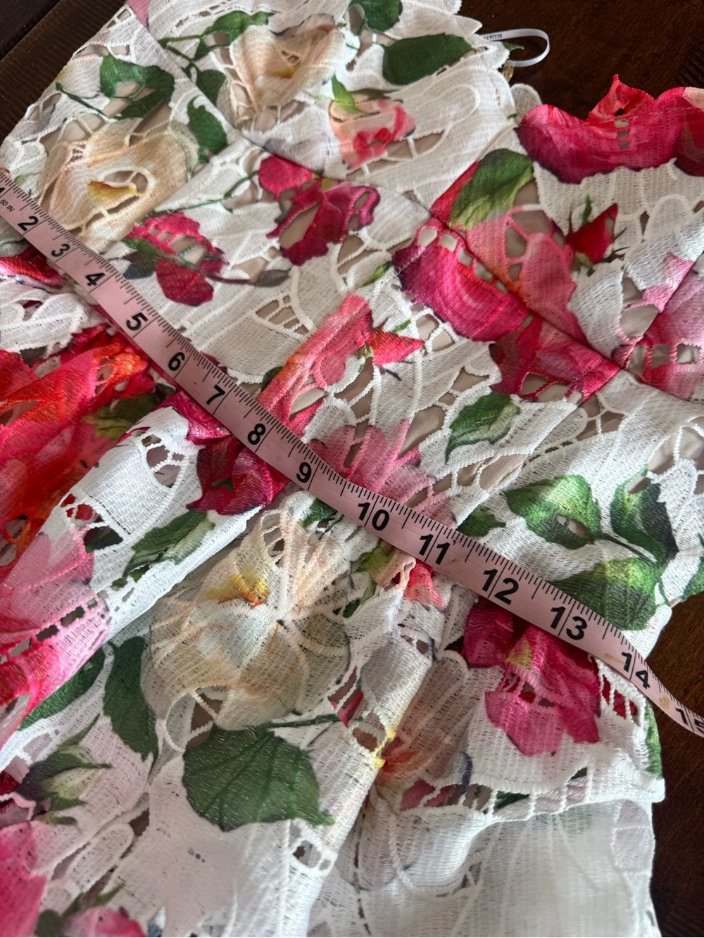 Elliatt Roselle Frill White Floral Midi Dress - Picture 11 of 13